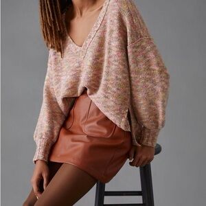 Anthropologie Pilcro Multicolor V neck Sweater